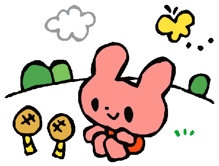 どれみ保育園3月イメージ春のつくしと蝶々イラスト